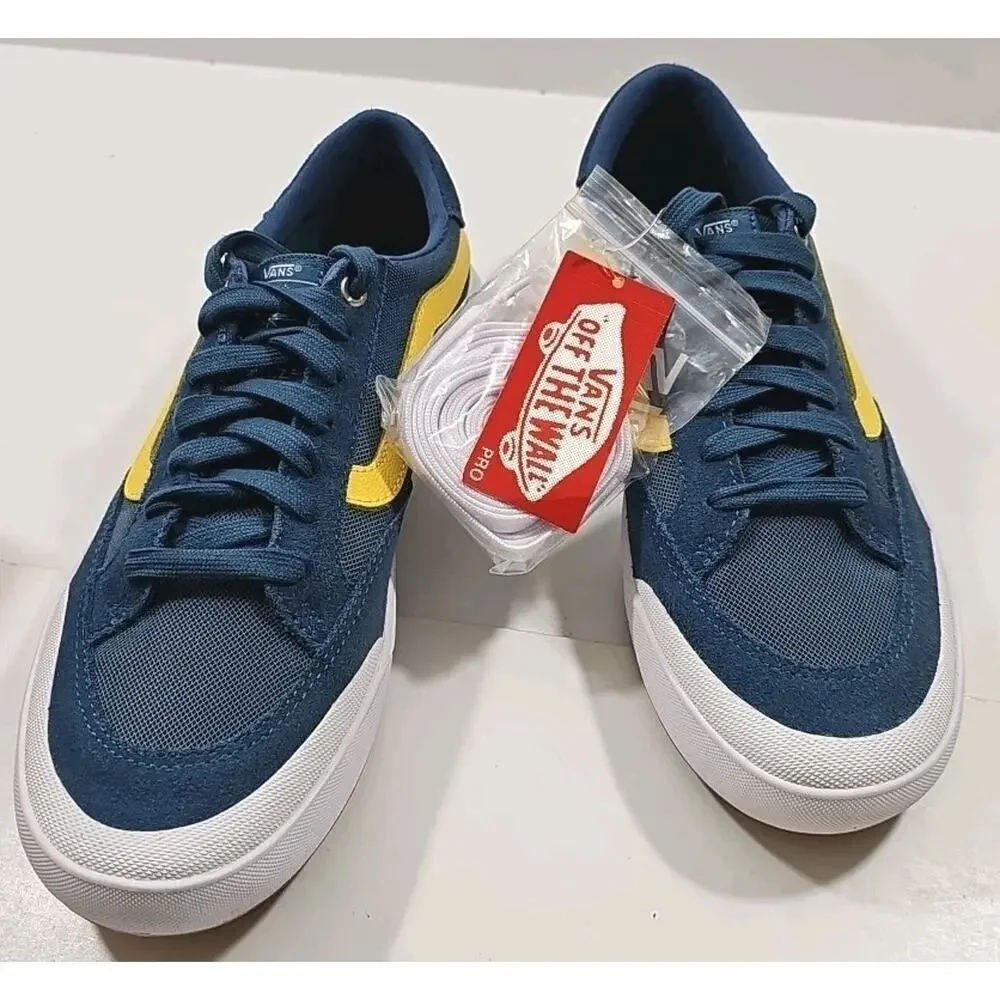 Vans ~Woman 8.5; Men's 7~ Stv. Navy Berie Pro Authentic Suede Canvas Sneakers.